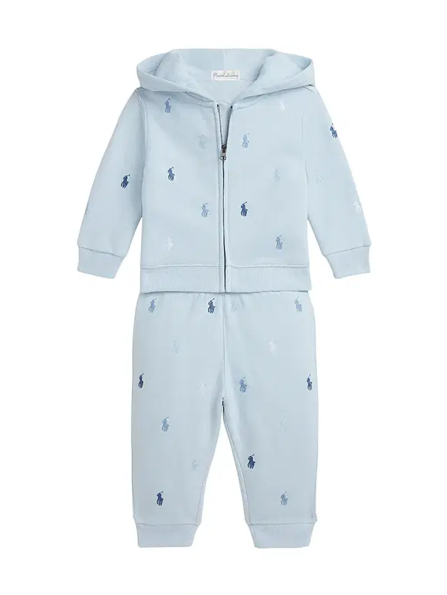 Polo Ralph Lauren Baby Boy's Polo Pony Fleece Hoodie & Pants Set - Blue 9 Months