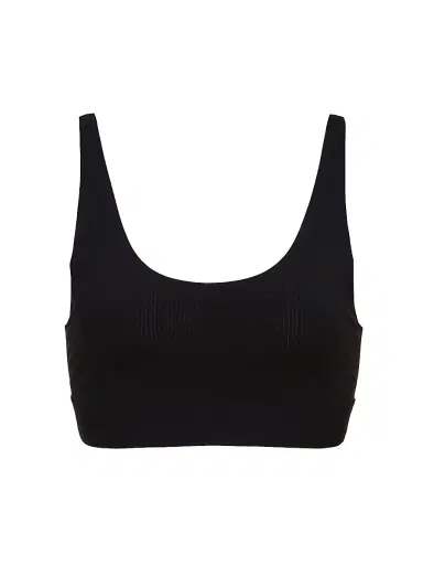 Wolford Women's Beauty Cotton Scoop Neck Bralette - Black - Size XS | Thumbnail 1
