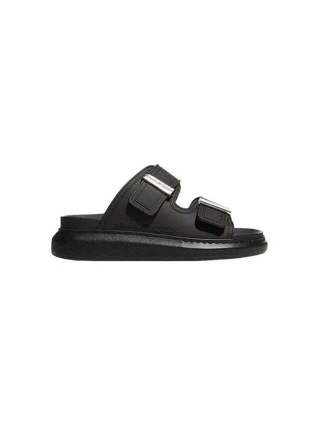 McQueen Women's Hybrid Pool Slides - Black  Sandals