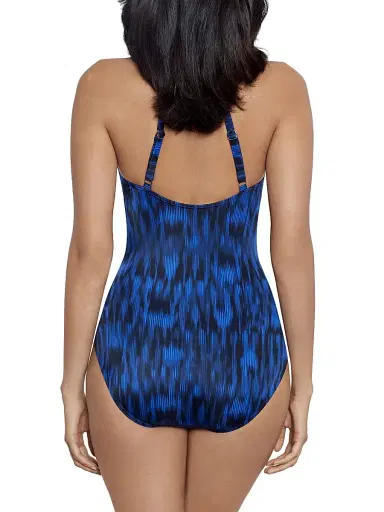 Miraclesuit Swim Women's Alhambra Wrapsody One-Piece Swimsuit - Blue Multi - Size 10 | Thumbnail 3 Miraclesuit Swim Women's Alhambra Wrapsody One-Piece Swimsuit - Blue Multi - Size 10 | Thumbnail 3