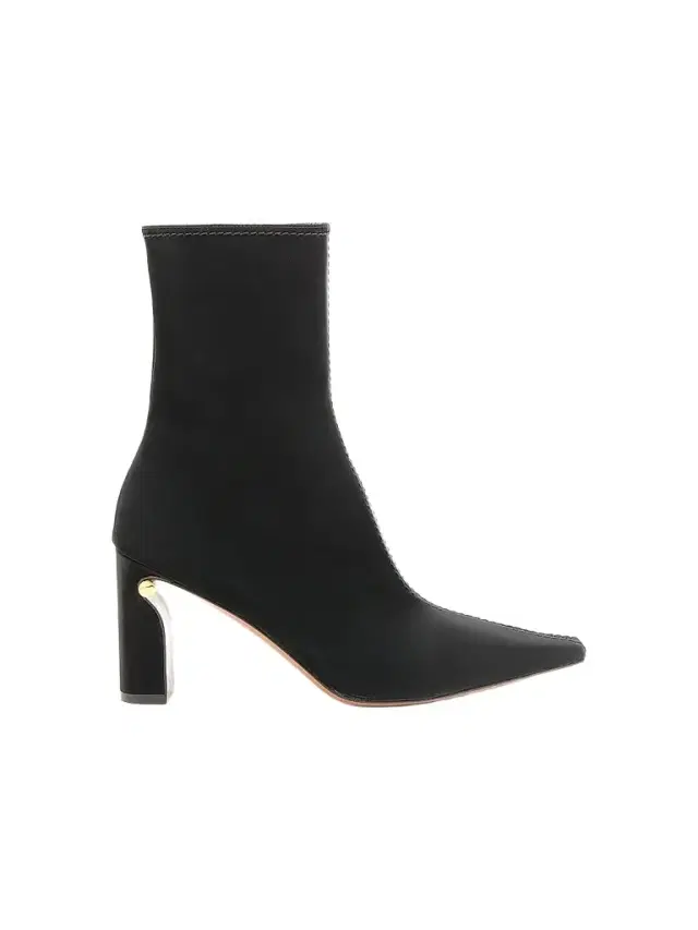 McQueen Women's Faux Leather 80MM Ankle Boots - Black Gold
