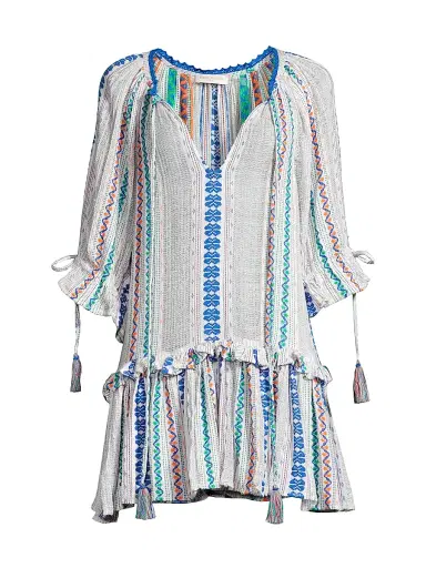 Ramy Brook Women's Aspyn Striped Tassel Minidress | Thumbnail 1 Ramy Brook Women's Aspyn Striped Tassel Minidress | Thumbnail 1