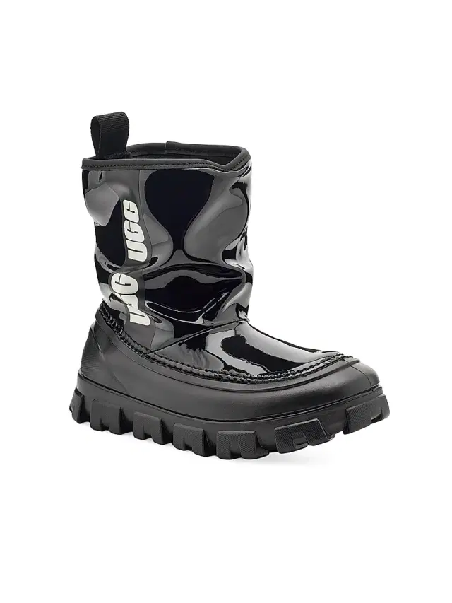 UGG Little Girl's & Girl's Brellah Mini Boots - Black 13 (Child)