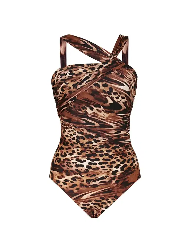 Miraclesuit Swim Women's Ociccat Europa One-Piece Swimsuit - Black Multi - Size 12