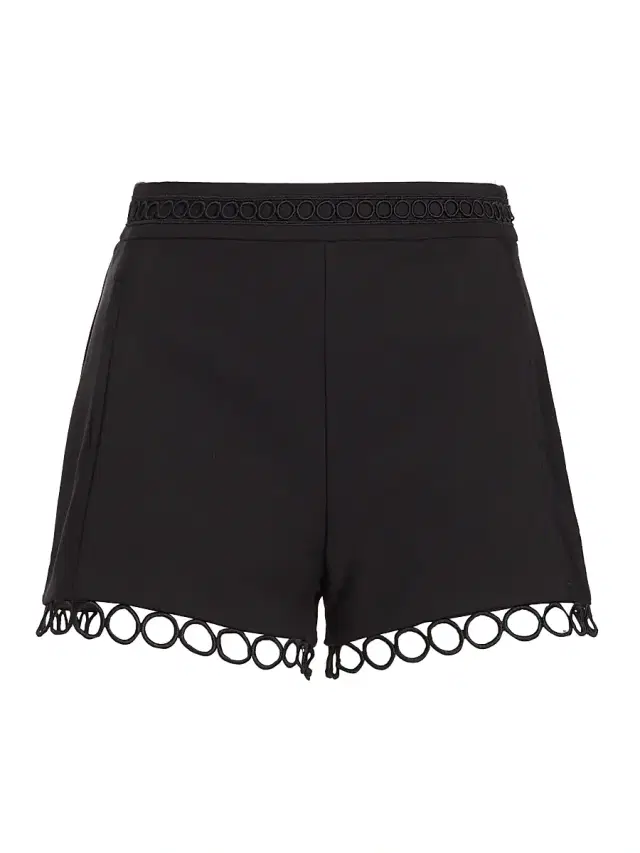 Ramy Brook Women's Dua Circle-Hem Shorts - Black