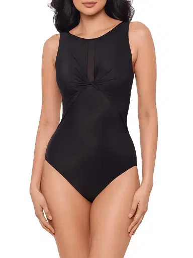 Miraclesuit Swim Women's Network News Evoke Gathered One-Piece Swimsuit | Thumbnail 2 Miraclesuit Swim Women's Network News Evoke Gathered One-Piece Swimsuit | Thumbnail 2