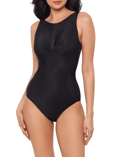 Miraclesuit Swim Women's Network News Evoke Gathered One-Piece Swimsuit | Thumbnail 3 Miraclesuit Swim Women's Network News Evoke Gathered One-Piece Swimsuit | Thumbnail 3