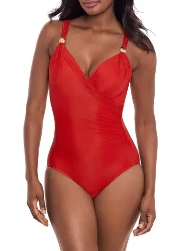 Miraclesuit Swim Women's Razzle Dazzle Siren One-Piece Swimsuit - Cayenne - Size 6 | Thumbnail 3 Miraclesuit Swim Women's Razzle Dazzle Siren One-Piece Swimsuit - Cayenne - Size 6 | Thumbnail 3