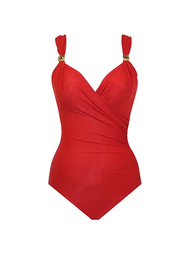 Miraclesuit Swim Women's Razzle Dazzle Siren One-Piece Swimsuit - Cayenne