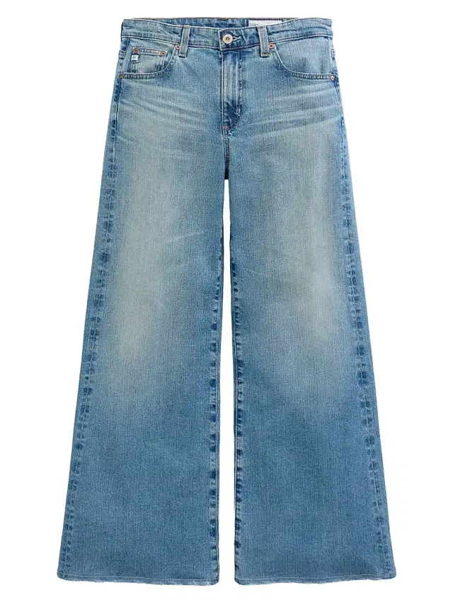 AG Jeans Women's Saige Wide-Leg Mid-Rise Jeans - Western Front