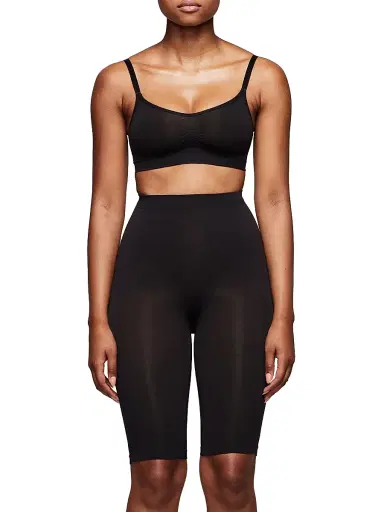Skims Women's Seamless Sculpt High-Waisted Above-The-Knee Shorts | Thumbnail 2 Skims Women's Seamless Sculpt High-Waisted Above-The-Knee Shorts | Thumbnail 2