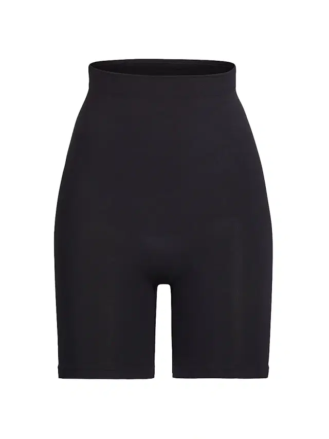 SKIMS Women's Seamless Sculpt High-Waisted Above-The-Knee Shorts - Onyx