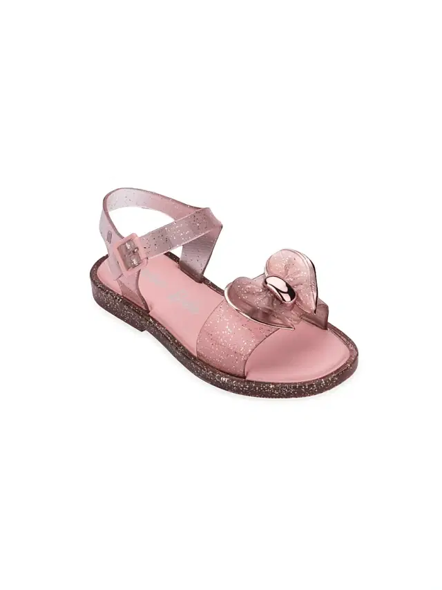 Mini Melissa Little Girl's & Girl's Mini Mar Barbie Sandals - Pink 4 (Child)