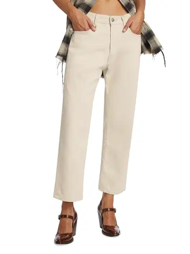 R13 Women's Boyfriend Low-Rise Crop Jeans | Thumbnail 3 R13 Women's Boyfriend Low-Rise Crop Jeans | Thumbnail 3