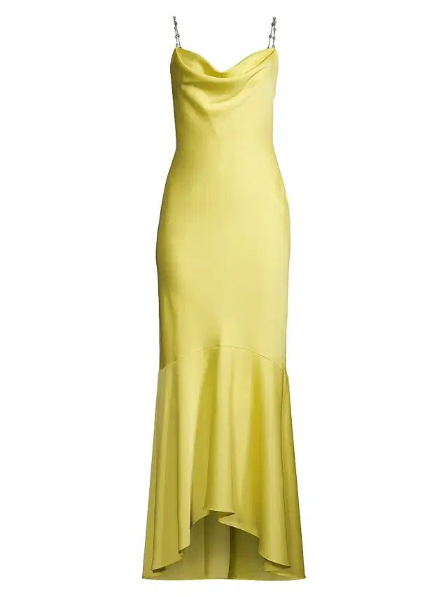 Liv Foster Women's High-Low Satin Gown - Sun