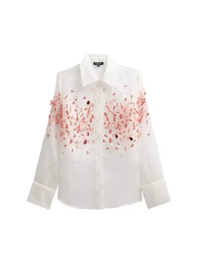 Retrofête Women's Ivee Embroidered Blouse - White Coral