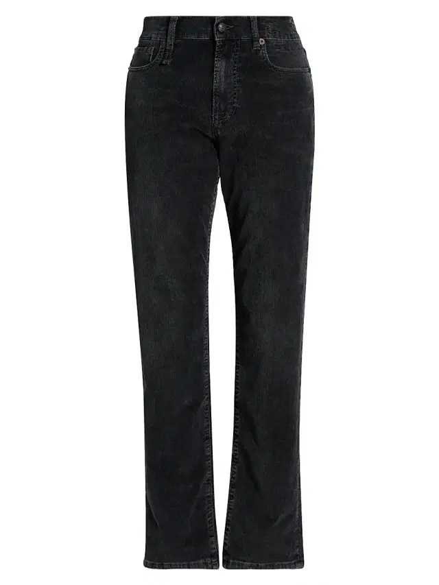 R13 Women's Romeo Corduroy Jeans - Obsidian Stretch Cord Black