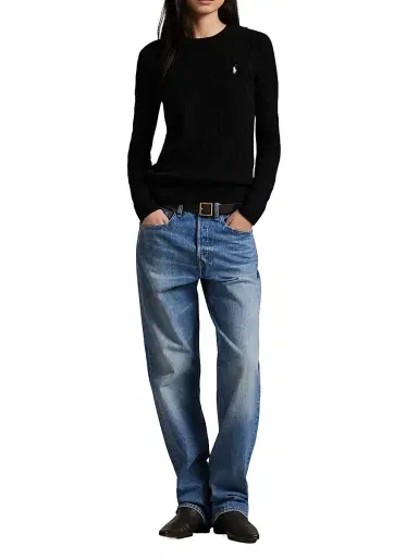 Polo Ralph Lauren Women's Cable-Knit Wool-Cashmere Crewneck Sweater | Thumbnail 2 Polo Ralph Lauren Women's Cable-Knit Wool-Cashmere Crewneck Sweater | Thumbnail 2