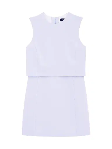 Theory Women's Sculpted Sleeveless Minidress - Pearl Blue - Size 12 | Thumbnail 1
