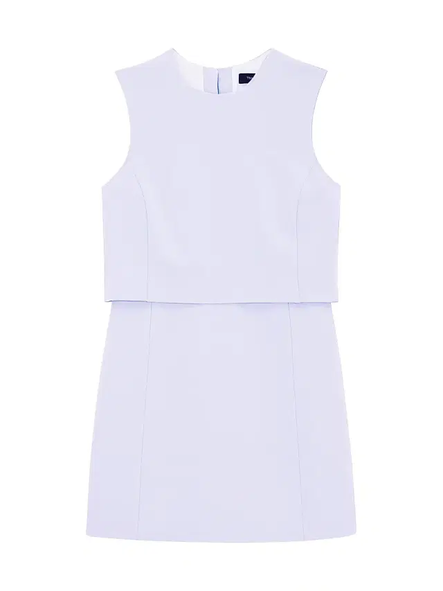 Theory Women's Sculpted Sleeveless Minidress - Pearl Blue