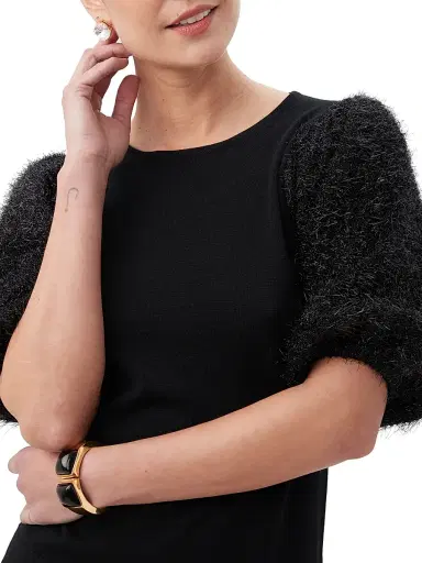 Trina Turk Women's Barbier Puff-Sleeve Wool Sweater | Thumbnail 6 Trina Turk Women's Barbier Puff-Sleeve Wool Sweater | Thumbnail 6