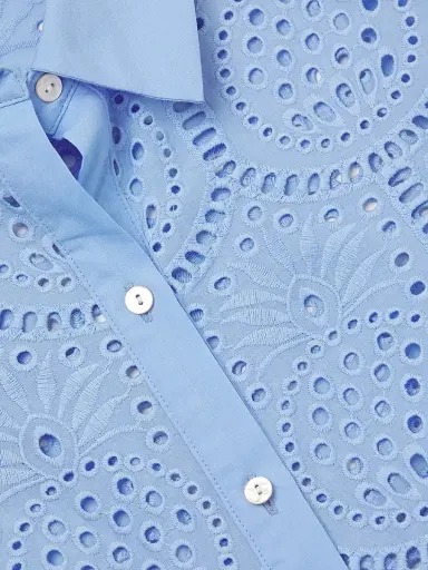 Lilly Pulitzer Women's Gracee Pineapple Tile Eyelet Tunic | Thumbnail 6 Lilly Pulitzer Women's Gracee Pineapple Tile Eyelet Tunic | Thumbnail 6