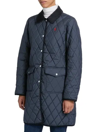 Polo Ralph Lauren Women's Matte Diamond-Quilted Barn Jacket | Thumbnail 4 Polo Ralph Lauren Women's Matte Diamond-Quilted Barn Jacket | Thumbnail 4