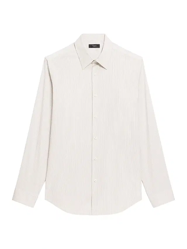 Theory Men's Sylvain Stripe Cotton-Blend Shirt - Feather Multi