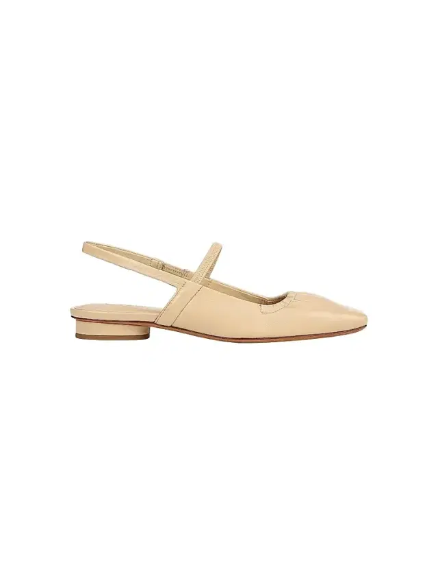 Vince Women's Venice Leather Slingback Flats - Macadamia