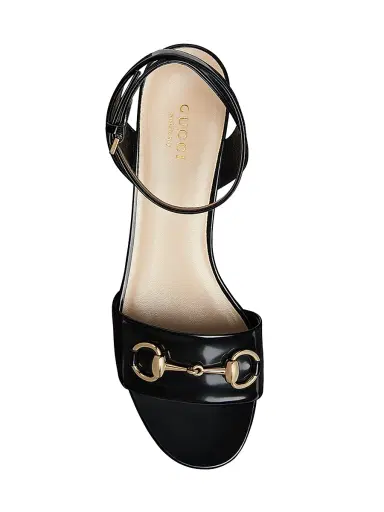 Gucci Women's Lady Horsebit 75MM Leather Platform Sandals - Black | Thumbnail 5 Gucci Women's Lady Horsebit 75MM Leather Platform Sandals - Black | Thumbnail 5