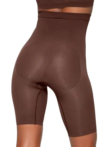 Skims Women's Seamless Sculpt High-Waisted Above-The-Knee Shorts - Cocoa | Thumbnail 5 Skims Women's Seamless Sculpt High-Waisted Above-The-Knee Shorts - Cocoa | Thumbnail 5