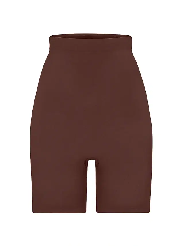SKIMS Women's Seamless Sculpt High-Waisted Above-The-Knee Shorts - Cocoa