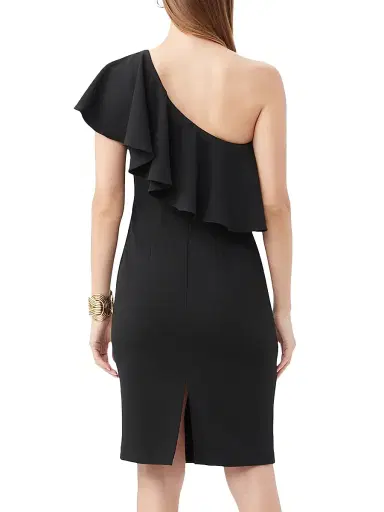 Trina Turk Women's Luau Ruffled One-Shoulder Dress | Thumbnail 4 Trina Turk Women's Luau Ruffled One-Shoulder Dress | Thumbnail 4