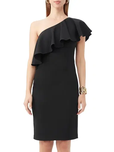 Trina Turk Women's Luau Ruffled One-Shoulder Dress | Thumbnail 1 Trina Turk Women's Luau Ruffled One-Shoulder Dress | Thumbnail 1