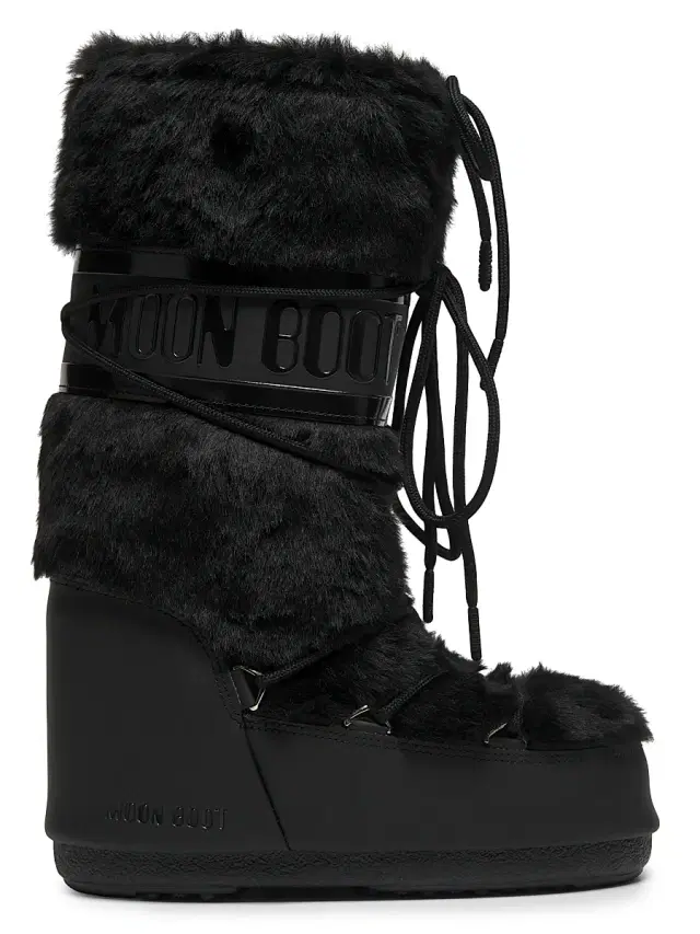 Moon Boot Women's Icon Faux-Fur Boots - Black