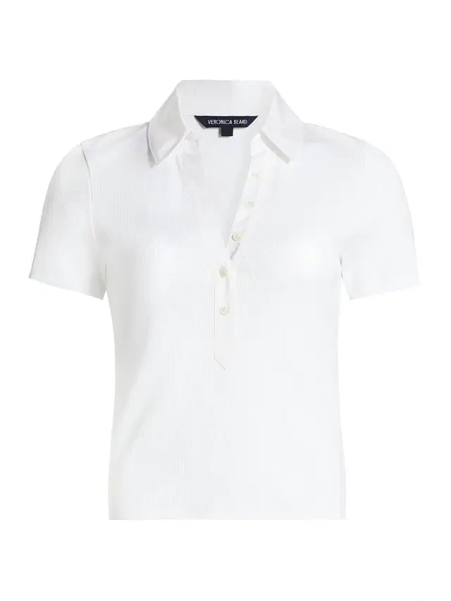 Veronica Beard Women's Kearney Cotton Polo T-Shirt - White