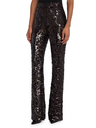 Veronica Beard Women's Collier Sequined Flared Pants | Thumbnail 3 Veronica Beard Women's Collier Sequined Flared Pants | Thumbnail 3