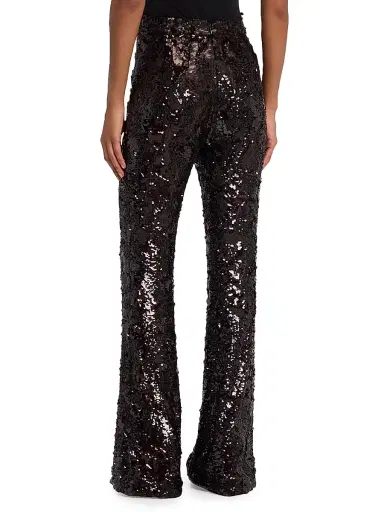 Veronica Beard Women's Collier Sequined Flared Pants | Thumbnail 4 Veronica Beard Women's Collier Sequined Flared Pants | Thumbnail 4