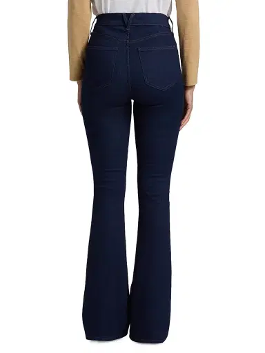Veronica Beard Women's Beverly Chain-Detail High-Rise Flare Jeans | Thumbnail 5 Veronica Beard Women's Beverly Chain-Detail High-Rise Flare Jeans | Thumbnail 5