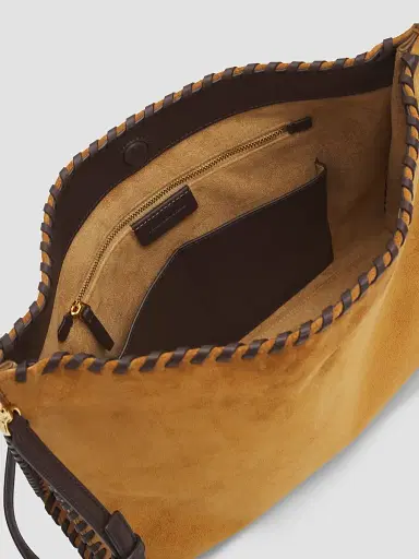 Veronica Beard Women's Vida Whipstitch Suede Shoulder Bag | Thumbnail 3 Veronica Beard Women's Vida Whipstitch Suede Shoulder Bag | Thumbnail 3