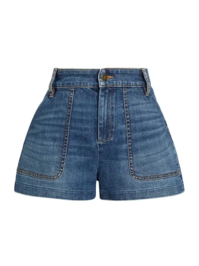 Ramy Brook Women's Hilary Denim Shorts - Medium Wash