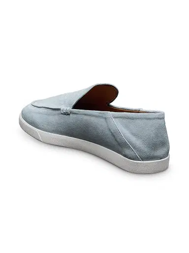 Allen Edmonds Men's Gino Suede Loafers - Sky Blue - Size 7 | Thumbnail 2 Allen Edmonds Men's Gino Suede Loafers - Sky Blue - Size 7 | Thumbnail 2