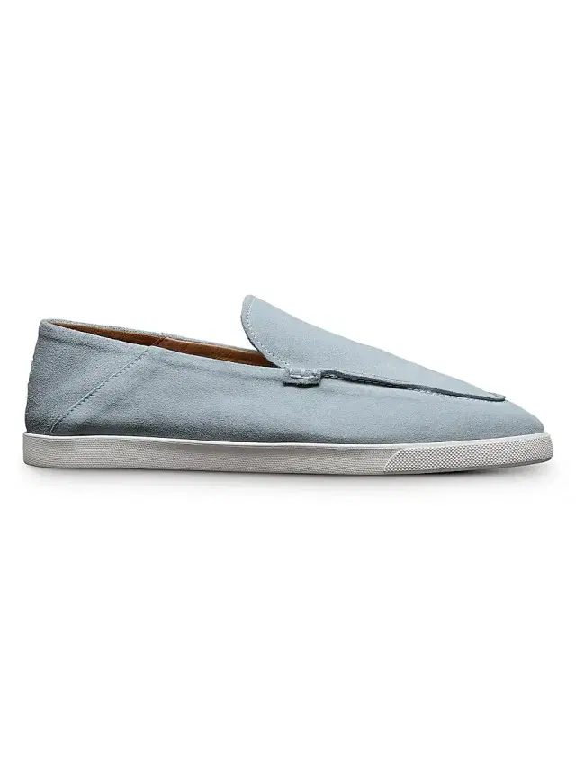 Allen Edmonds Men's Gino Suede Loafers - Sky Blue