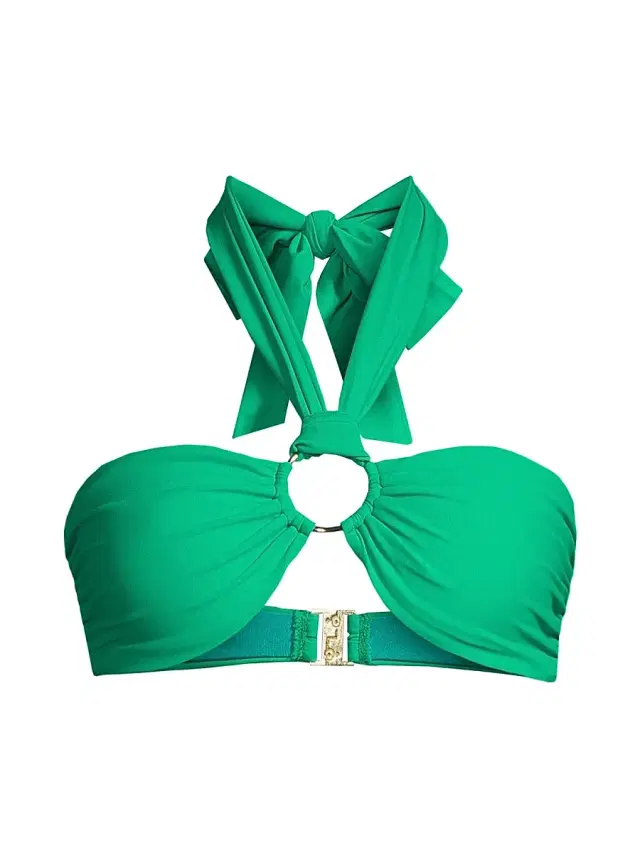 Ramy Brook Women's Marie Bikini Top - Palm Green - Size XS
