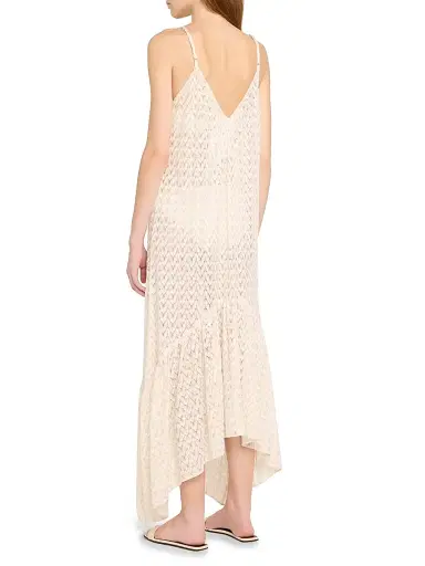Ramy Brook Women's Anya Metallic Zig-Zag Maxi Dress - White Pattern | Thumbnail 4 Ramy Brook Women's Anya Metallic Zig-Zag Maxi Dress - White Pattern | Thumbnail 4