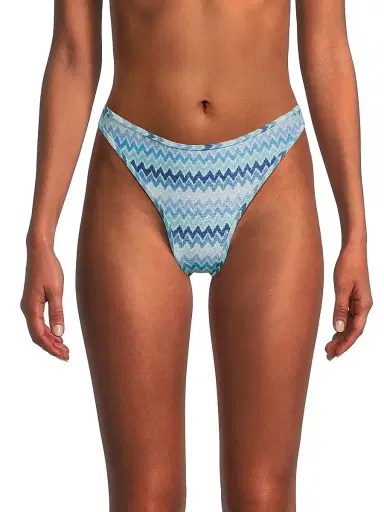 Ramy Brook Women's Isla Chevron Bikini Bottom | Thumbnail 3