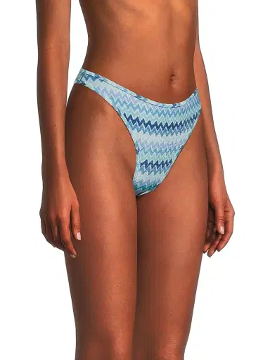 Ramy Brook Women's Isla Chevron Bikini Bottom | Thumbnail 4