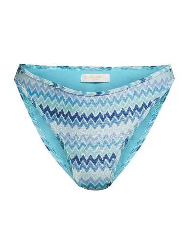 Ramy Brook Women's Isla Chevron Bikini Bottom | Thumbnail 1