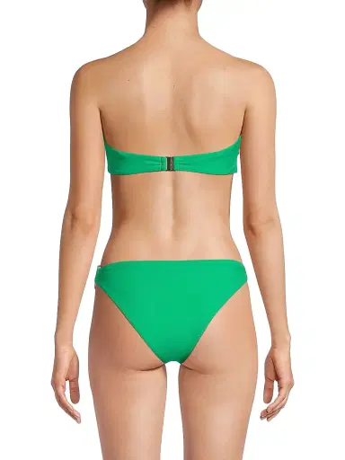 Ramy Brook Women's Titan Bandeau Bikini Top - Palm Green - Size Small | Thumbnail 5