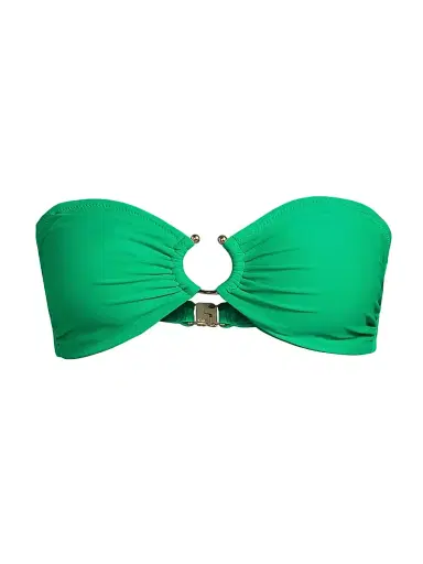 Ramy Brook Women's Titan Bandeau Bikini Top - Palm Green - Size Small | Thumbnail 1